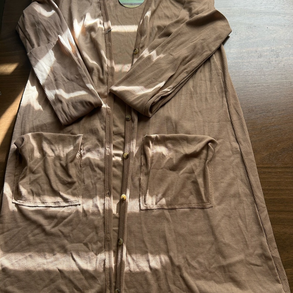 Women's Brown Cardigan Sweater
